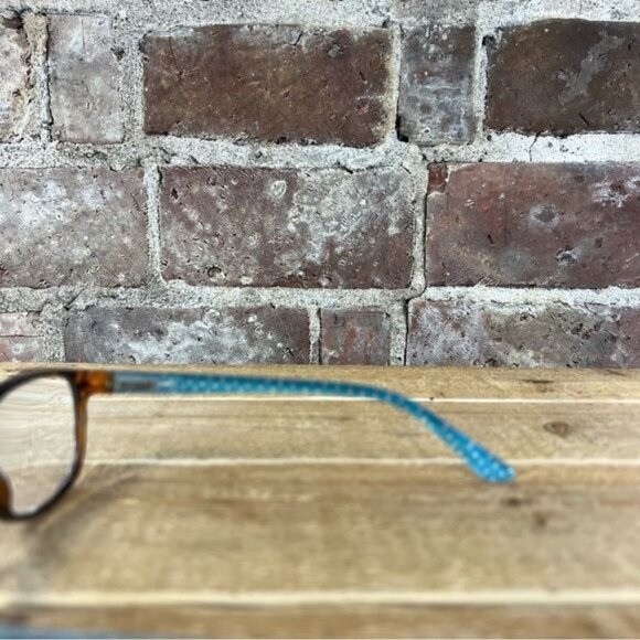 Lulu Guinness LR45 2.5 Tortoise Frames with Turquoise Interior - Picture 6 of 12